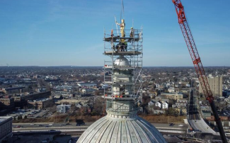 FY26 Proposed Budget Cover showing the preservation of the Independent Man Statue