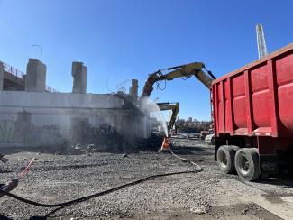 Washington Bridge Demolition Begins