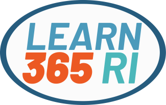 Learn365 RI text in a circle